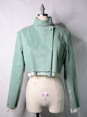 Copper Green Cropped Fencing Jacket (Women's US Small)