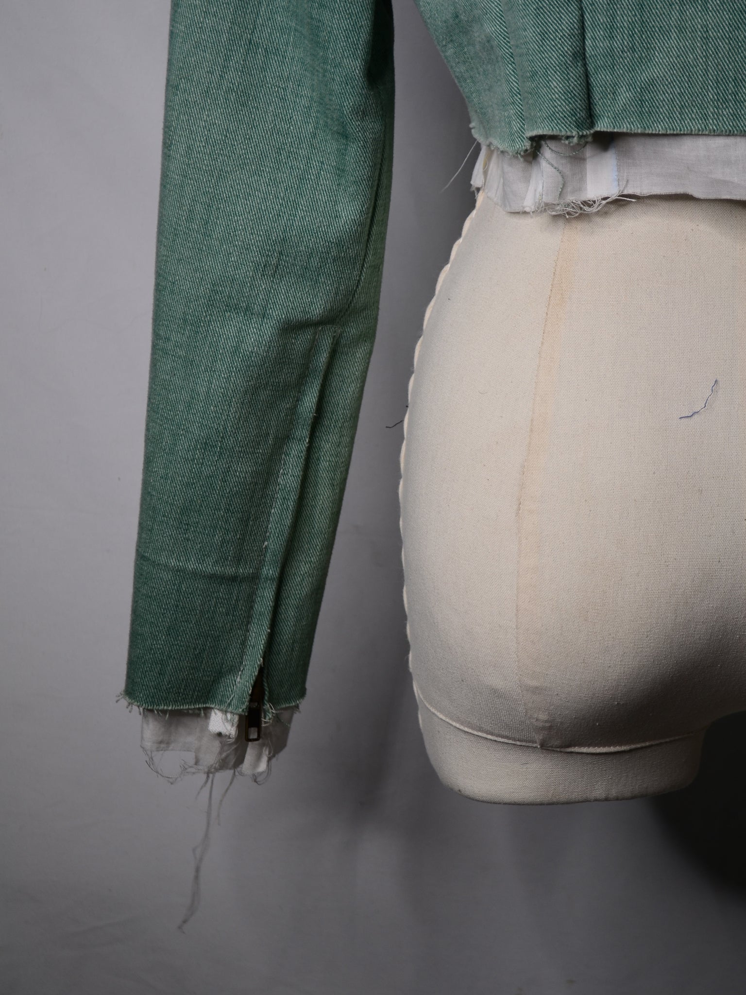 Copper Green Cropped Fencing Jacket (Women's US Small)
