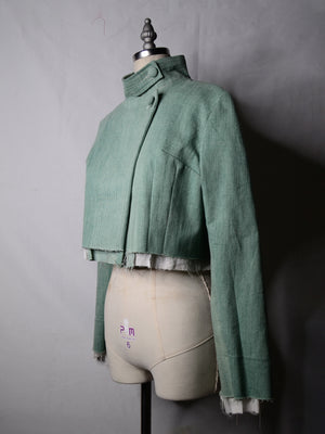 Copper Green Cropped Fencing Jacket (Women's US Small)