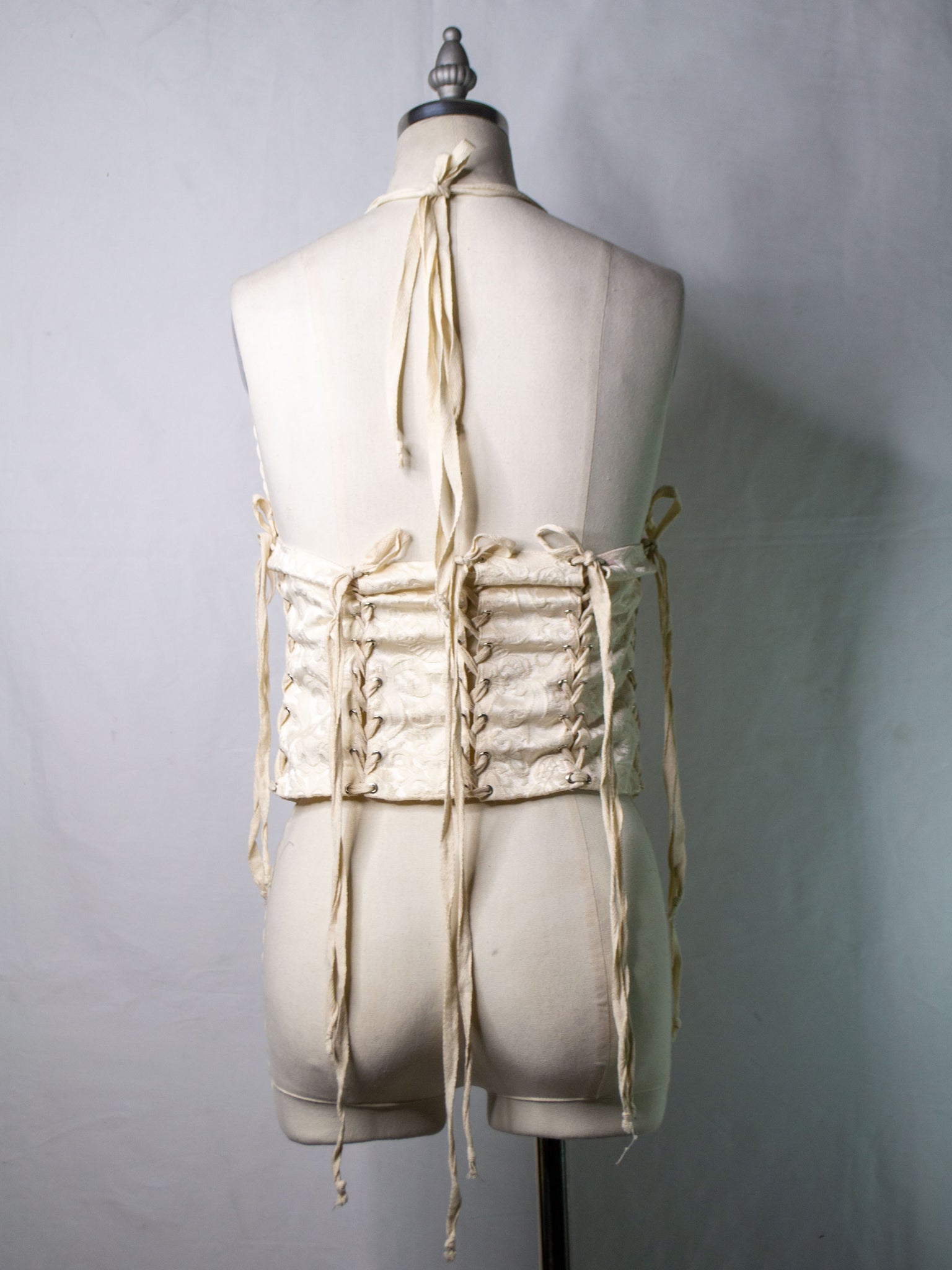 Universal Fit White Brocade Vest (Women's OSFA)
