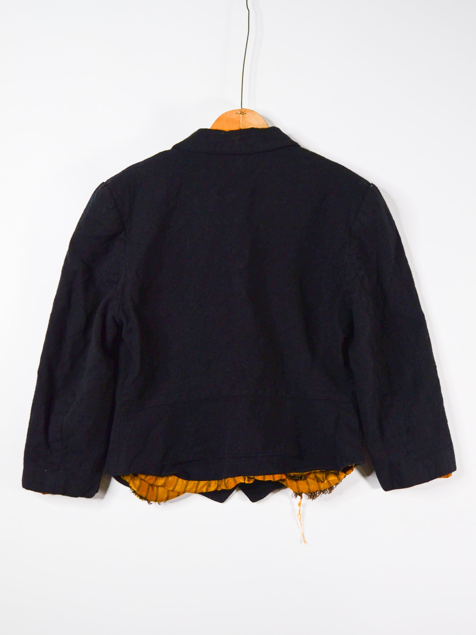 1940s Repaired Boiled Wool Double Breasted Blazer (F's US Med)