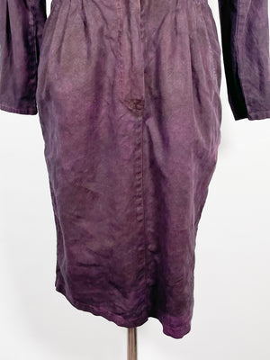 Overdyed 1970s Long Sleeve Dress (F's US SML)