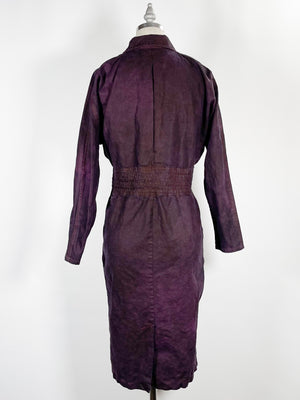 Overdyed 1970s Long Sleeve Dress (F's US SML)