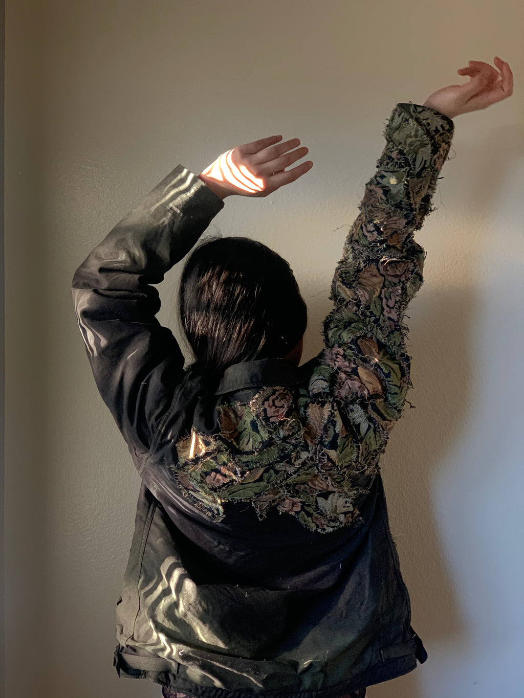 Detached Hand-Sewn Patchwork 1960s USN Deck Coat (Unisex US Small)