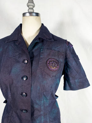 Organic Overdyed 1950s Girl Scout Button Up Uniform (Women's US Small)