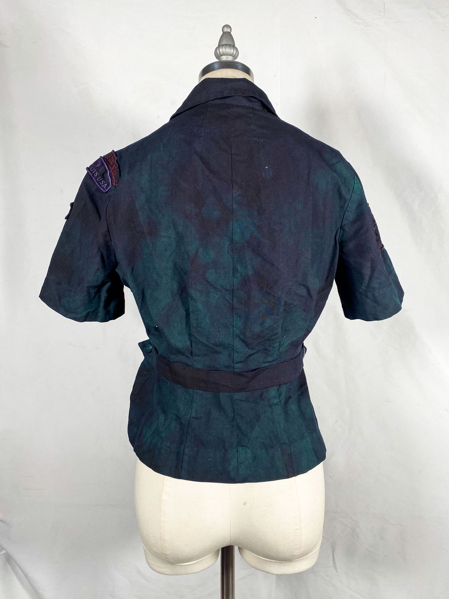 Organic Overdyed 1950s Girl Scout Button Up Uniform (Women's US Small)