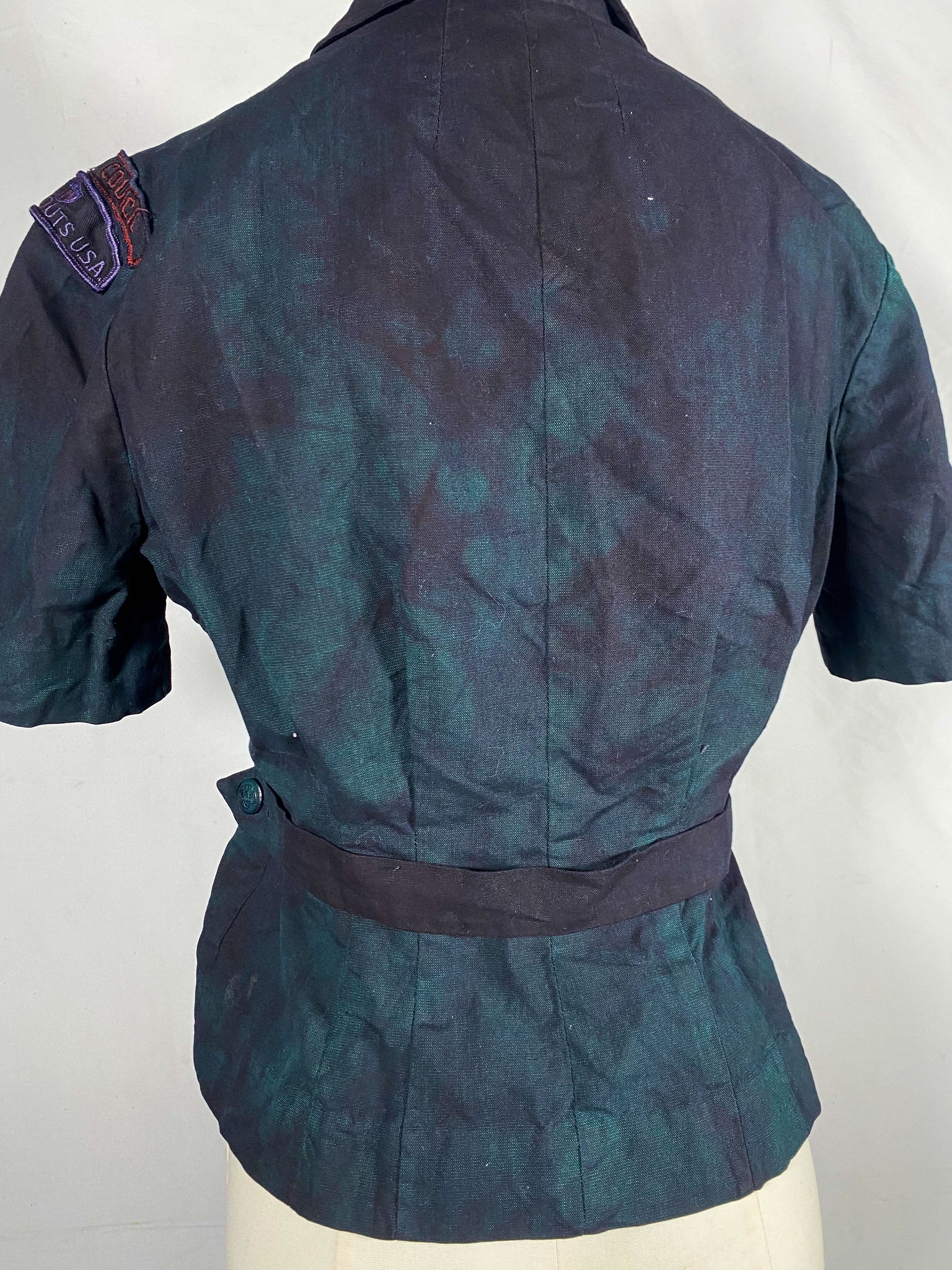 Organic Overdyed 1950s Girl Scout Button Up Uniform (Women's US Small)