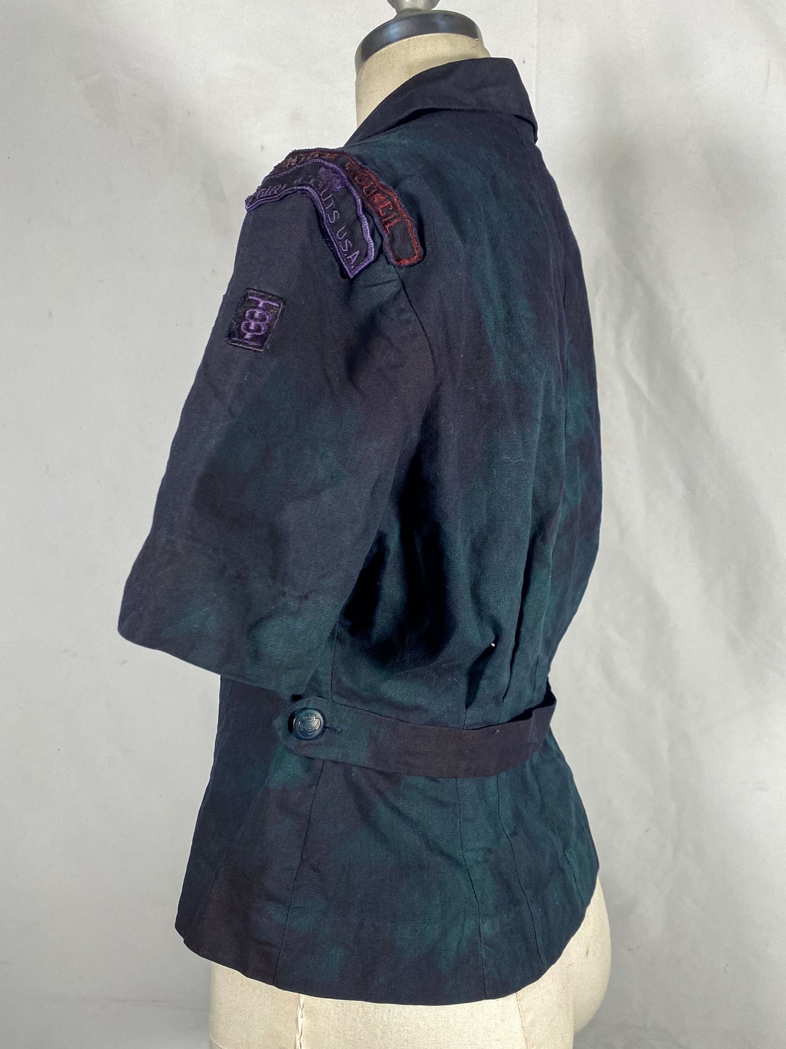 Organic Overdyed 1950s Girl Scout Button Up Uniform (Women's US Small)