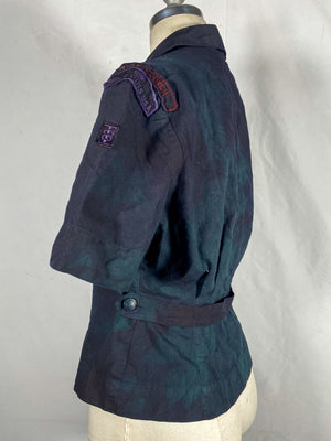Organic Overdyed 1950s Girl Scout Button Up Uniform (Women's US Small)