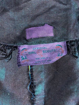 Organic Overdyed 1950s Girl Scout Button Up Uniform (Women's US Small)