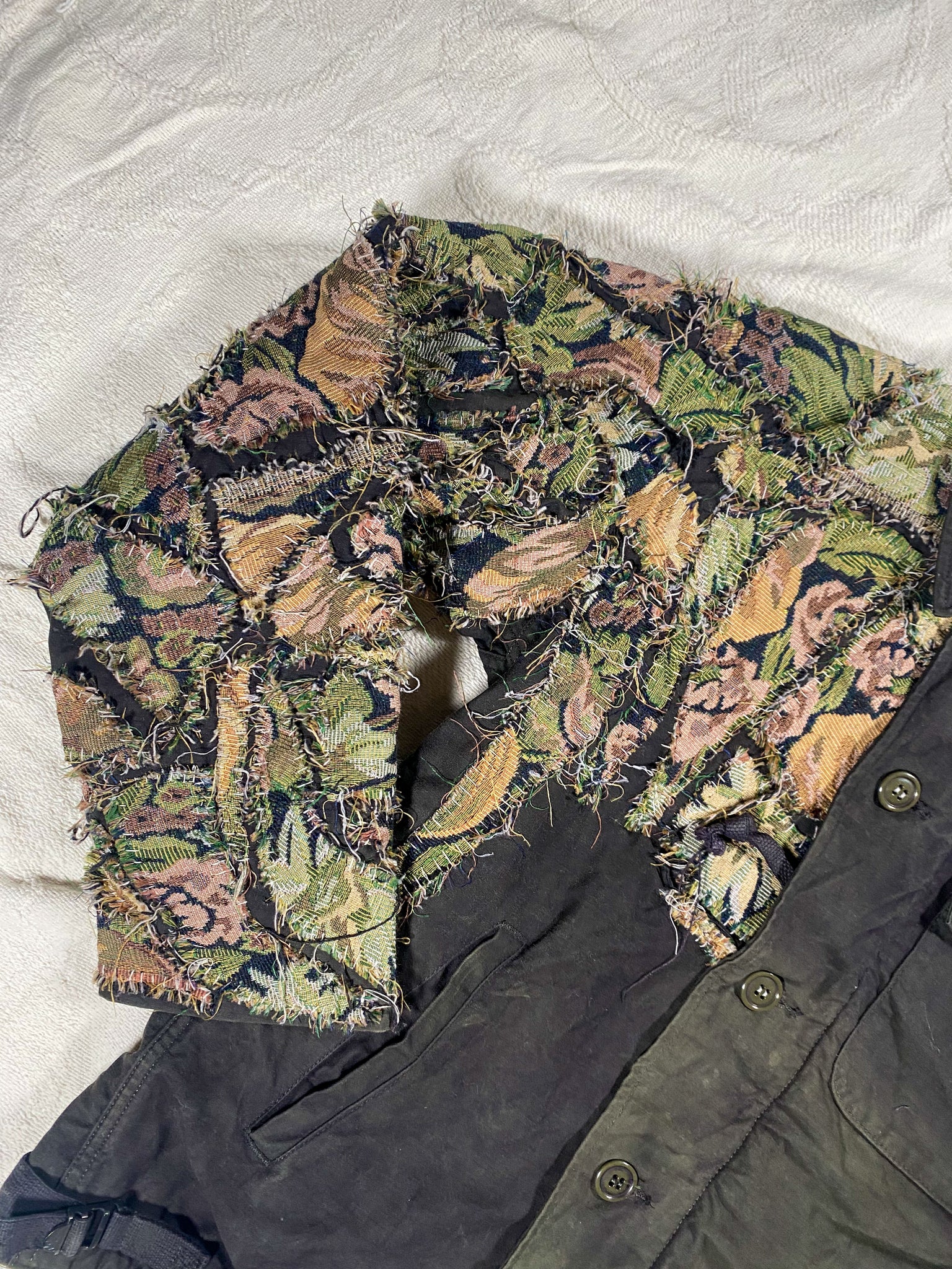 Detached Hand-Sewn Patchwork 1960s USN Deck Coat (Unisex US Small)