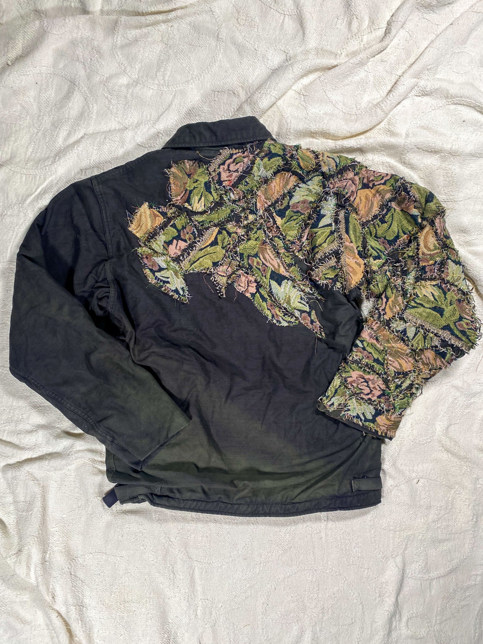 Detached Hand-Sewn Patchwork 1960s USN Deck Coat (Unisex US Small)