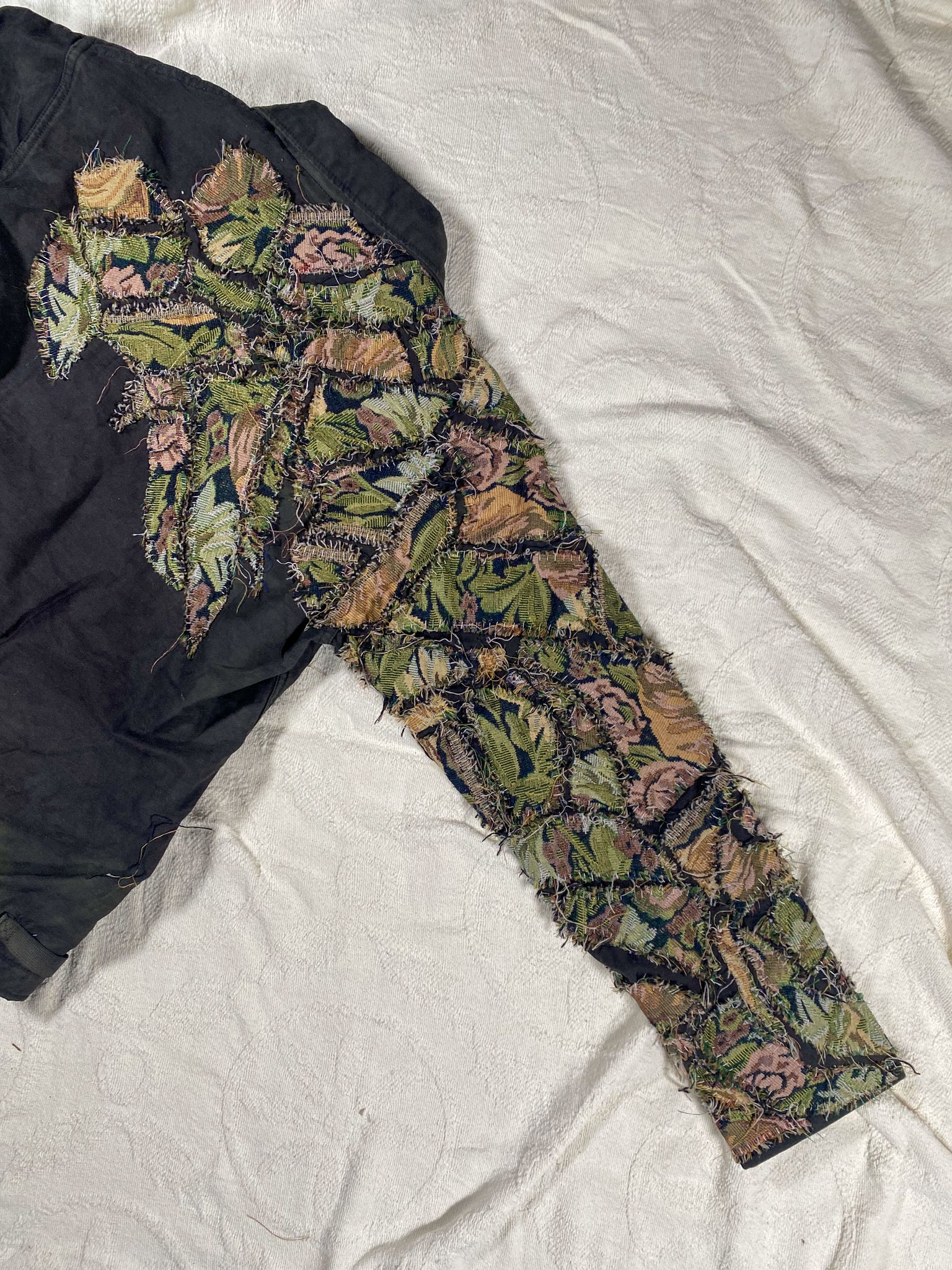 Detached Hand-Sewn Patchwork 1960s USN Deck Coat (Unisex US Small)