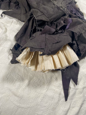 Overdyed Patchwork Cropped Bell Sleeve Jacket (Women's US Medium)