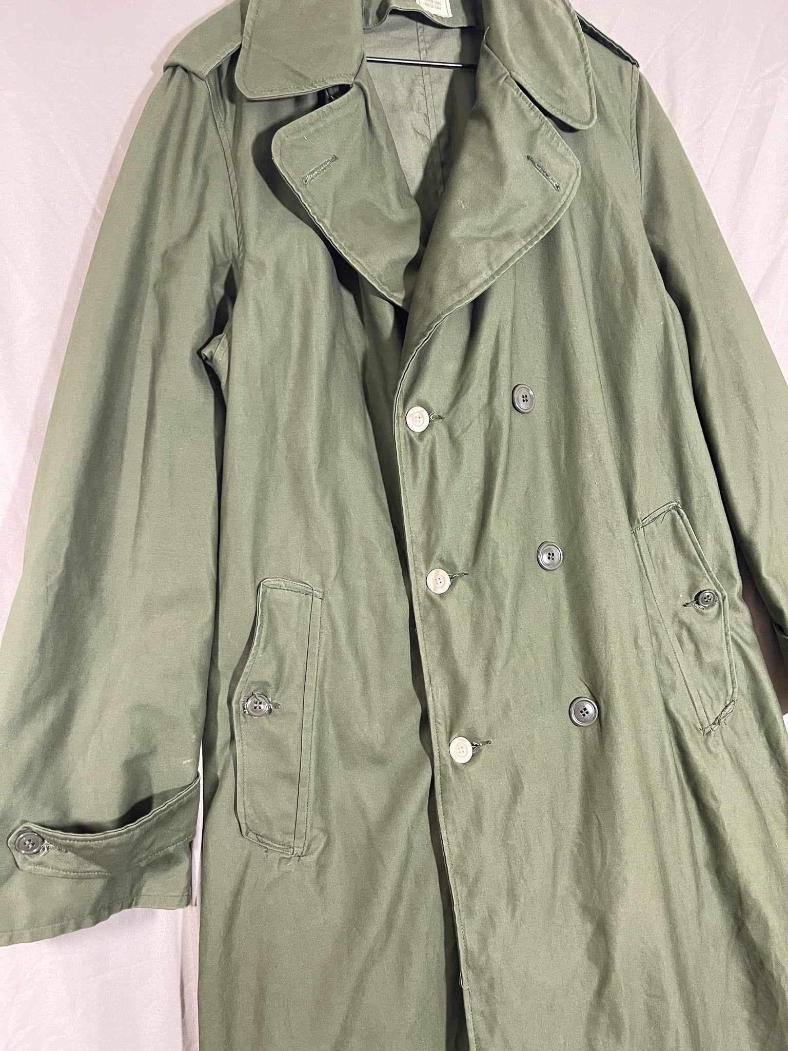 Repaired 1960s Khaki Green OG-107 Overcoat (M's US Med Long)