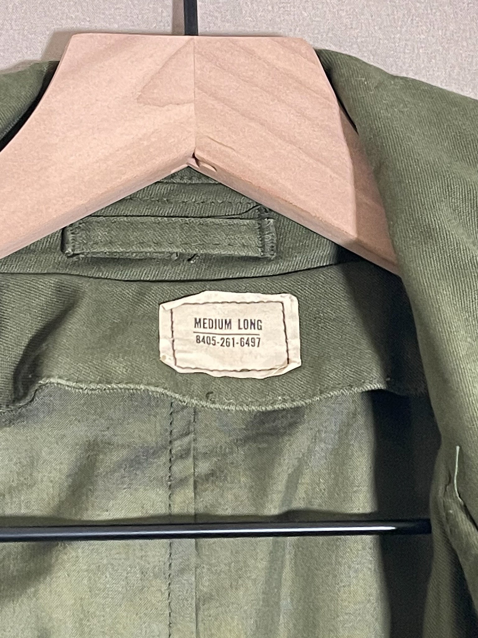 Repaired 1960s Khaki Green OG-107 Overcoat (M's US Med Long)