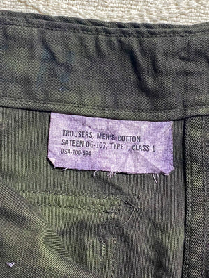 Overdyed 1960s Military Trousers (US 29x29)
