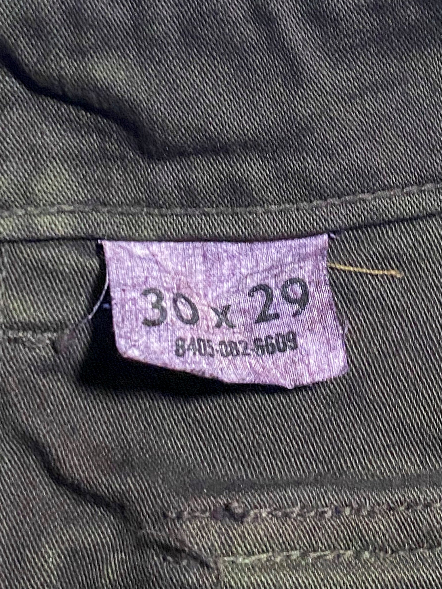 Overdyed 1960s Military Trousers (US 29x29)