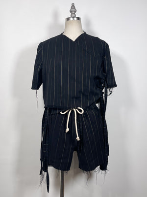 Cephalopod Silk Blend Striped Matching Set (F's US Small)