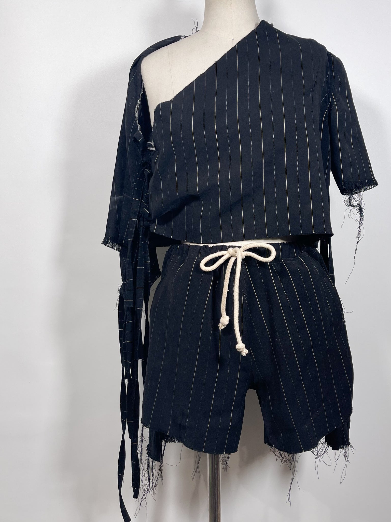 Cephalopod Silk Blend Striped Matching Set (F's US Small)