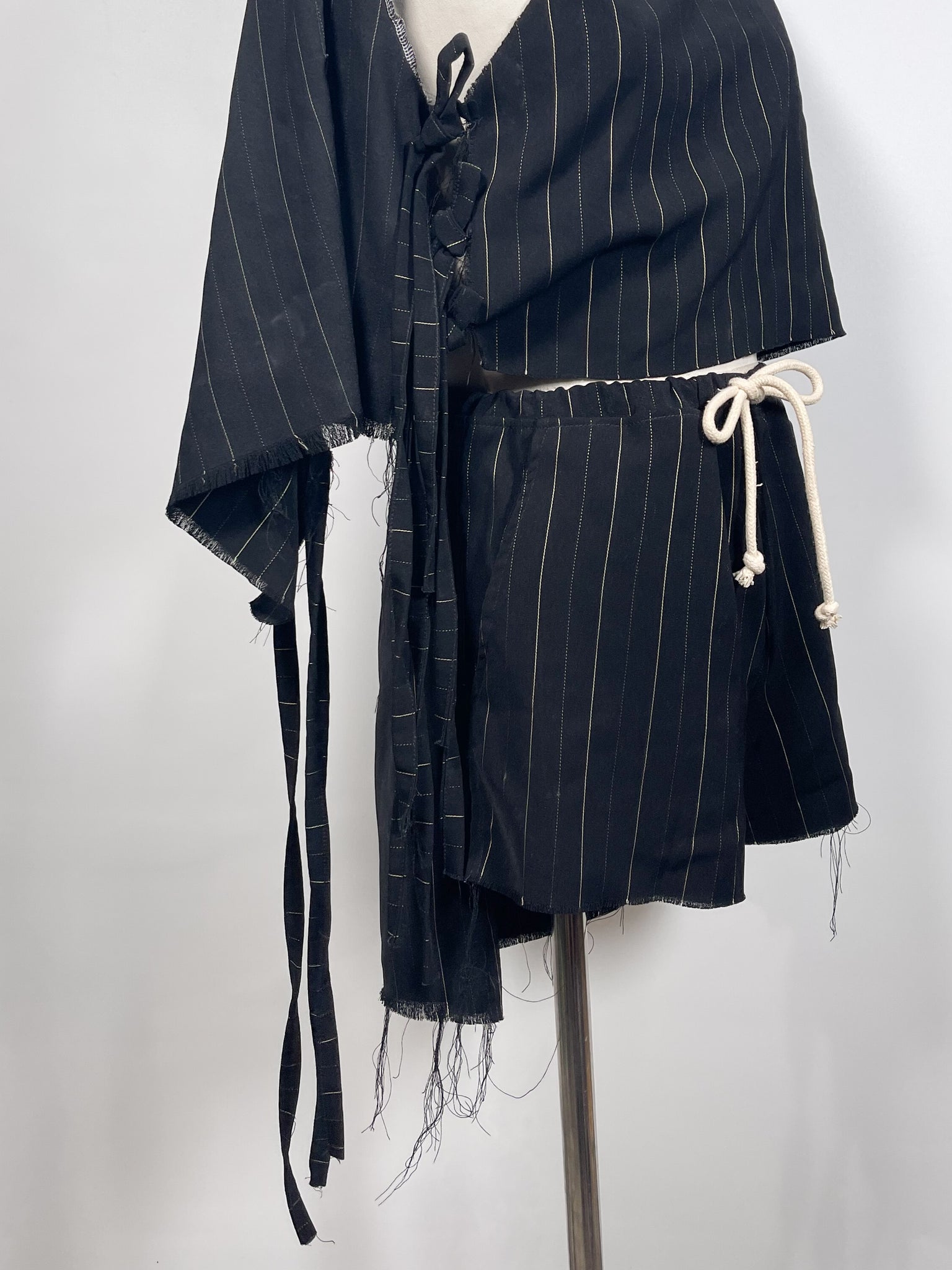 Cephalopod Silk Blend Striped Matching Set (F's US Small)