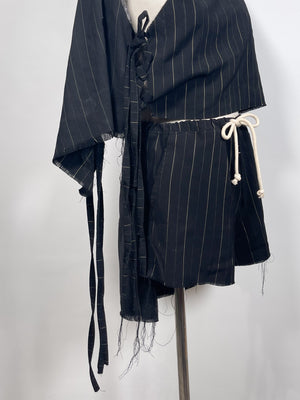 Cephalopod Silk Blend Striped Matching Set (F's US Small)